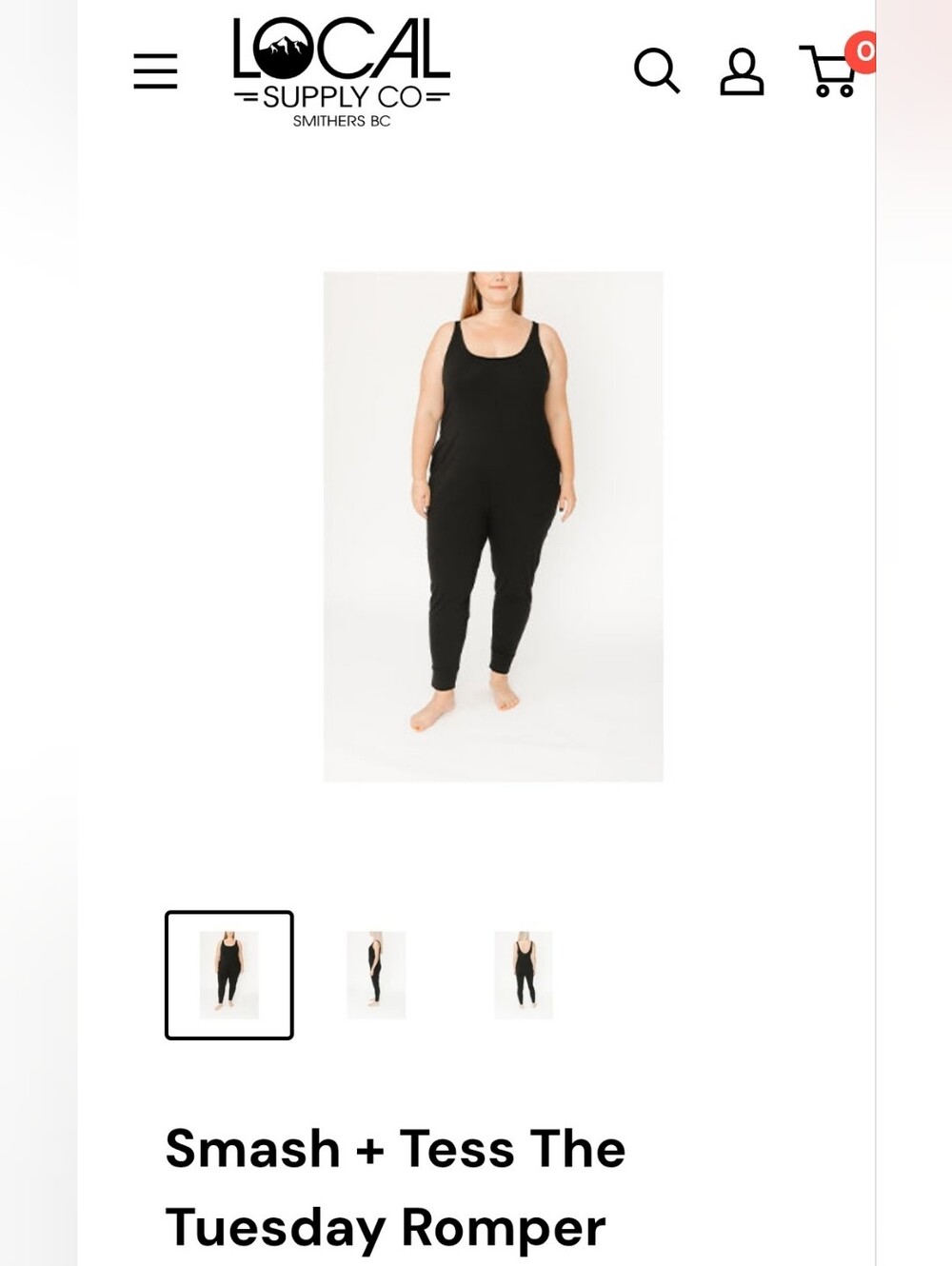 Smash + Tess Black Tuesday  Romper size L